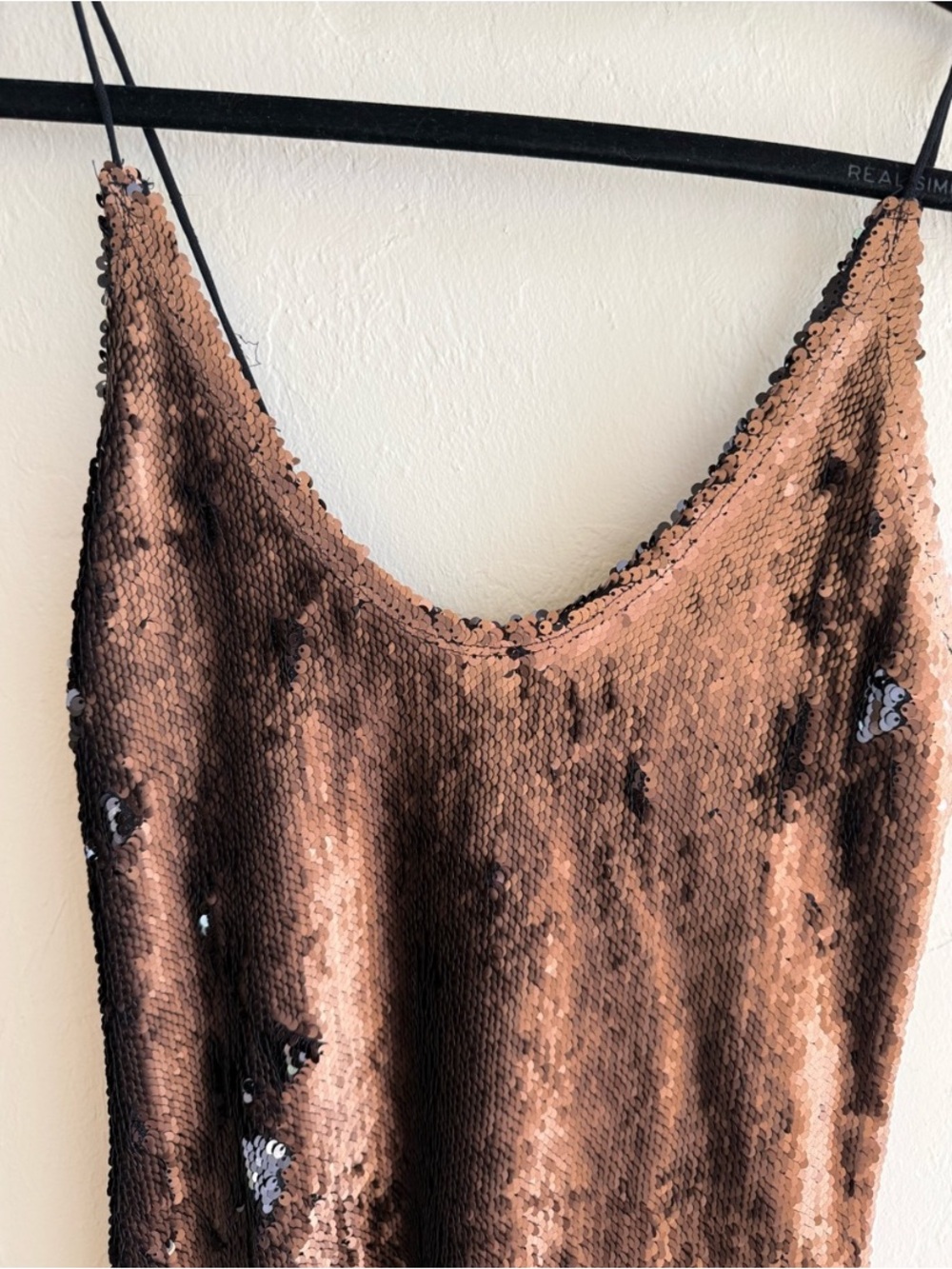 Free People Bronze Sequin Slip Dress - Picture 5 of 8
